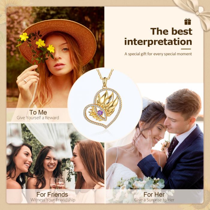 Sunflower Heart Necklace- Best Valentines Day Gifts For Mom