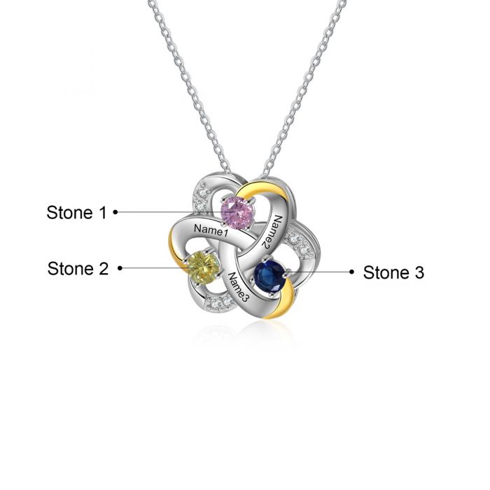 First valentine Gift For Girlfriend-Gold Plated Flower Necklace