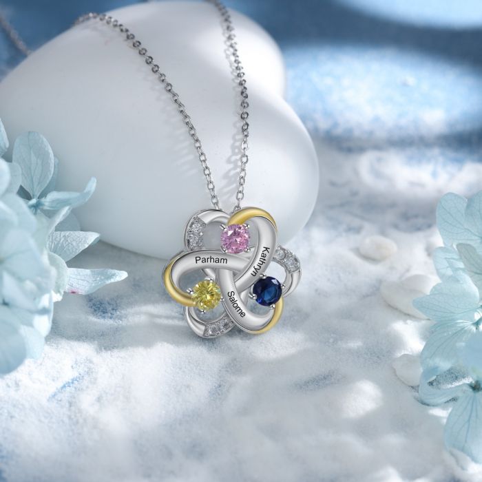 First valentine Gift For Girlfriend-Gold Plated Flower Necklace