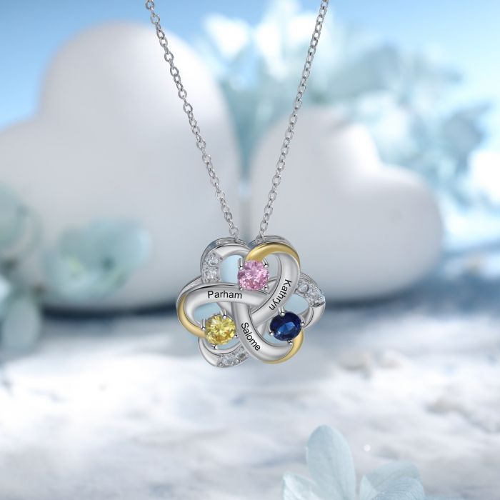 First valentine Gift For Girlfriend-Gold Plated Flower Necklace