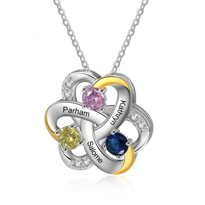 First valentine Gift For Girlfriend-Gold Plated Flower Necklace