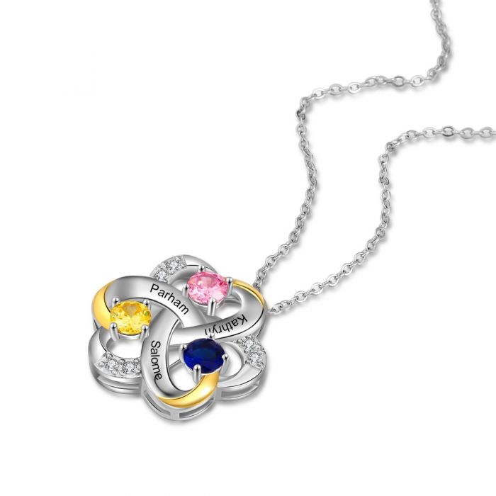 First valentine Gift For Girlfriend-Gold Plated Flower Necklace