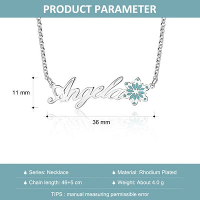 Personalized Snowflake Name Necklace- Best Christmas Gifts