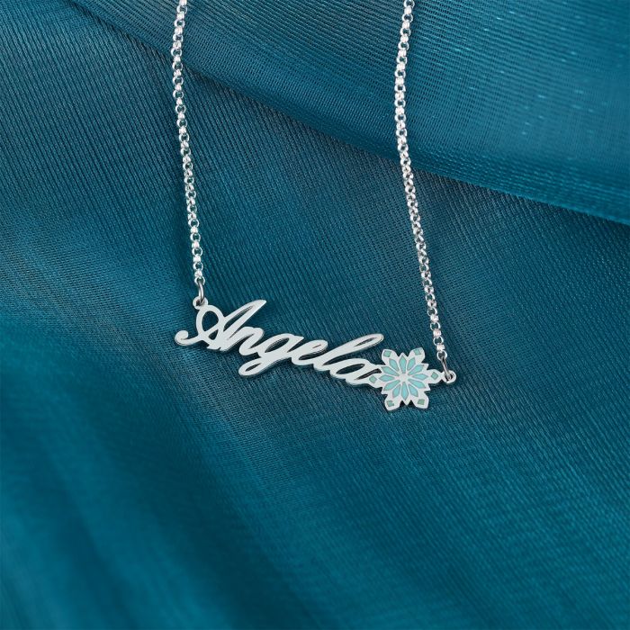 Personalized Snowflake Name Necklace- Best Christmas Gifts