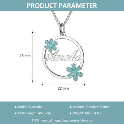 White Gold Plated Personalized Name necklace- Best Christmas Gift Ideas For Women
