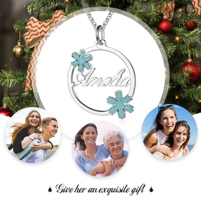White Gold Plated Personalized Name necklace- Best Christmas Gift Ideas For Women