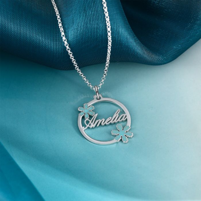 White Gold Plated Personalized Name necklace- Best Christmas Gift Ideas For Women