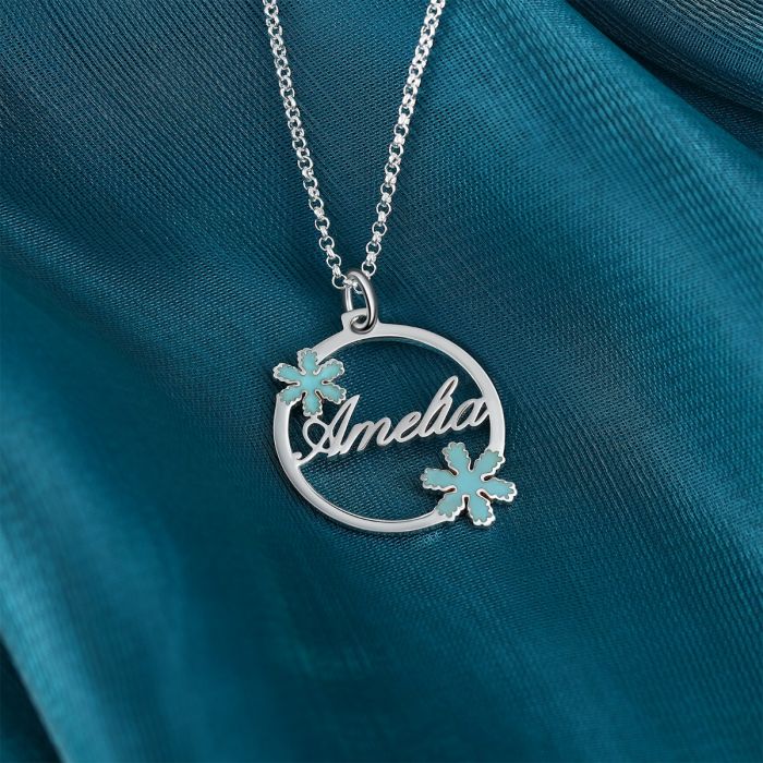 White Gold Plated Personalized Name necklace- Best Christmas Gift Ideas For Women