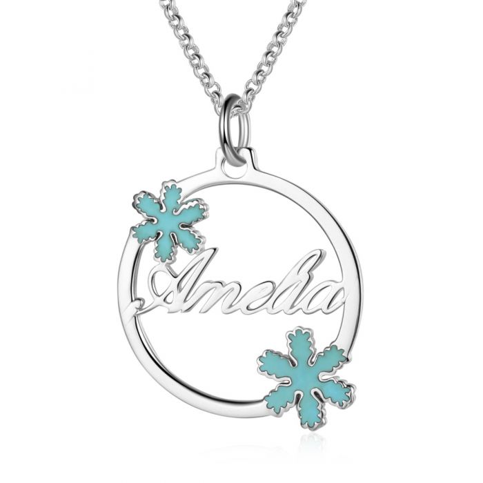 White Gold Plated Personalized Name necklace- Best Christmas Gift Ideas For Women