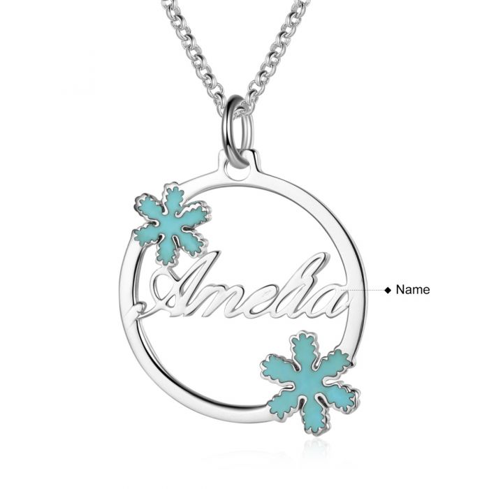 White Gold Plated Personalized Name necklace- Best Christmas Gift Ideas For Women