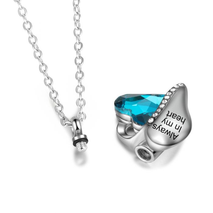Personalized Cremation Necklace- Urn Necklace For Ashes- Urn Necklace For Mom