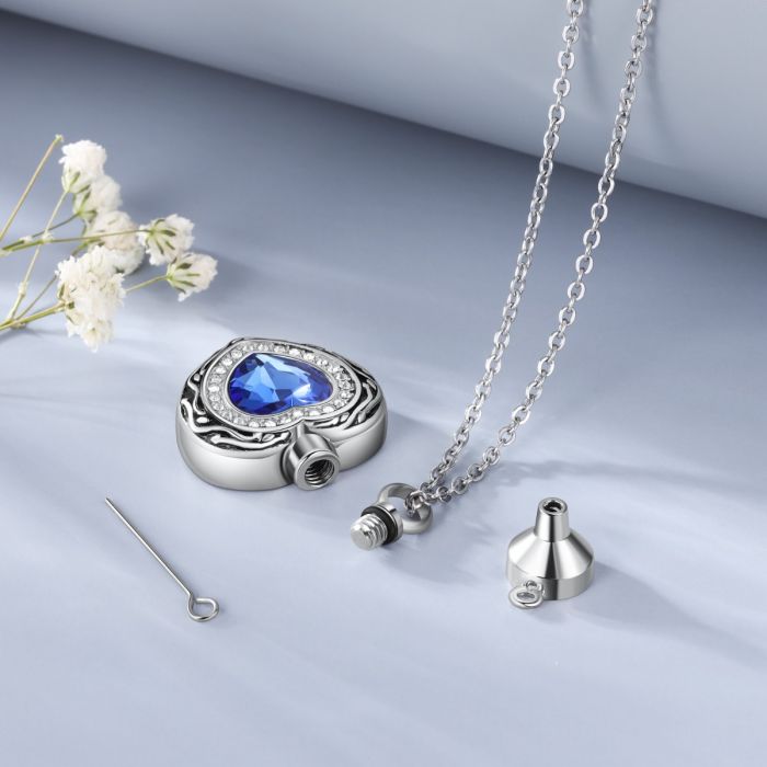Urn Necklace For Ashes-Personalized Cremation Necklace- Memorial Keepsake