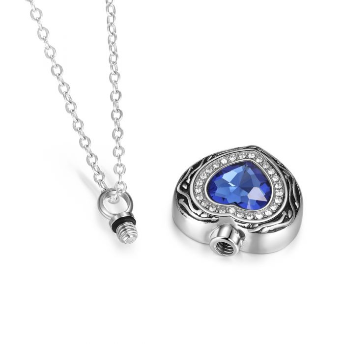 Urn Necklace For Ashes-Personalized Cremation Necklace- Memorial Keepsake