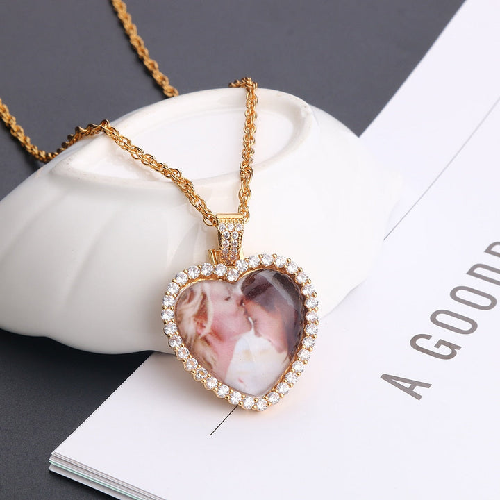 Custom Heart Pendant With Picture- Best Necklace With Picture Inside