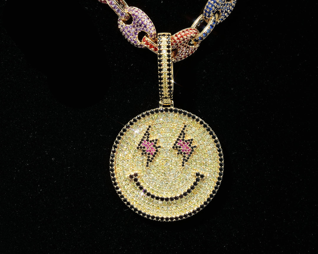 Hip-hop Smiling Face Emoji Pendant