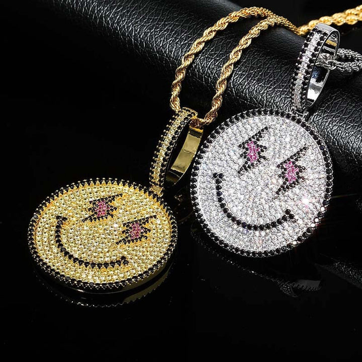 Hip-hop Smiling Face Emoji Pendant