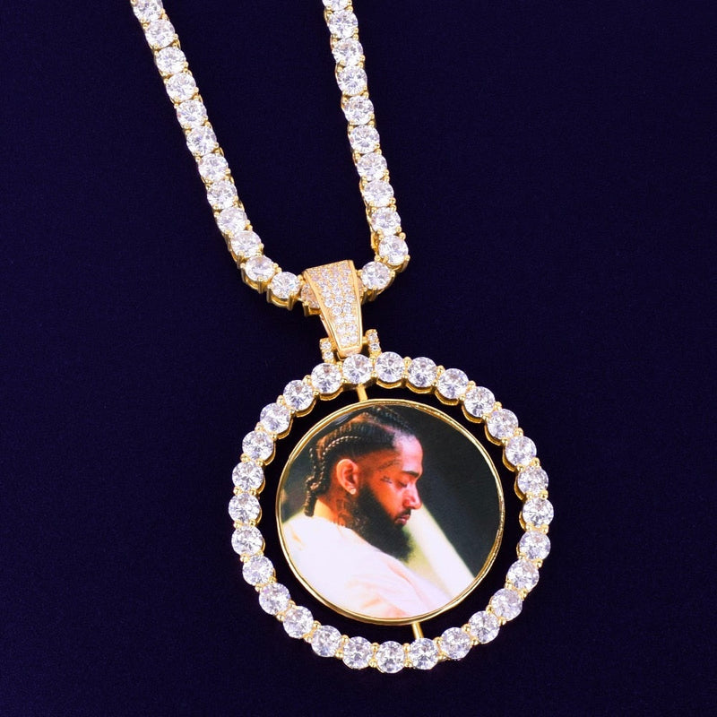 Picture Locket Necklace-Personalized Hip Hop Necklace