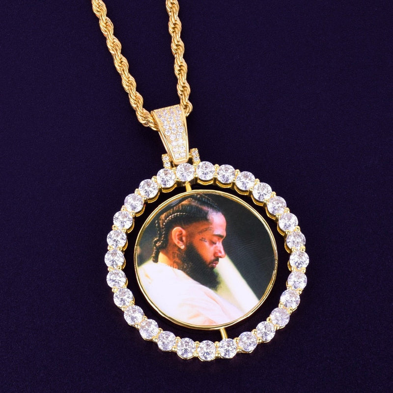 Picture Locket Necklace-Personalized Hip Hop Necklace