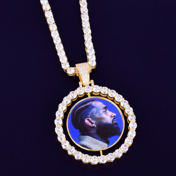 Picture Locket Necklace-Personalized Hip Hop Necklace