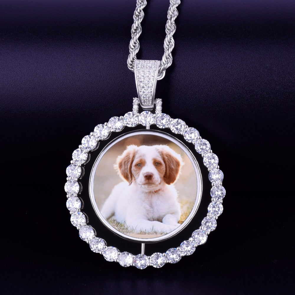 Picture Locket Necklace-Personalized Hip Hop Necklace