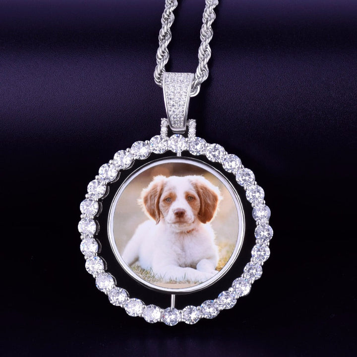 Picture Locket Necklace-Personalized Hip Hop Necklace