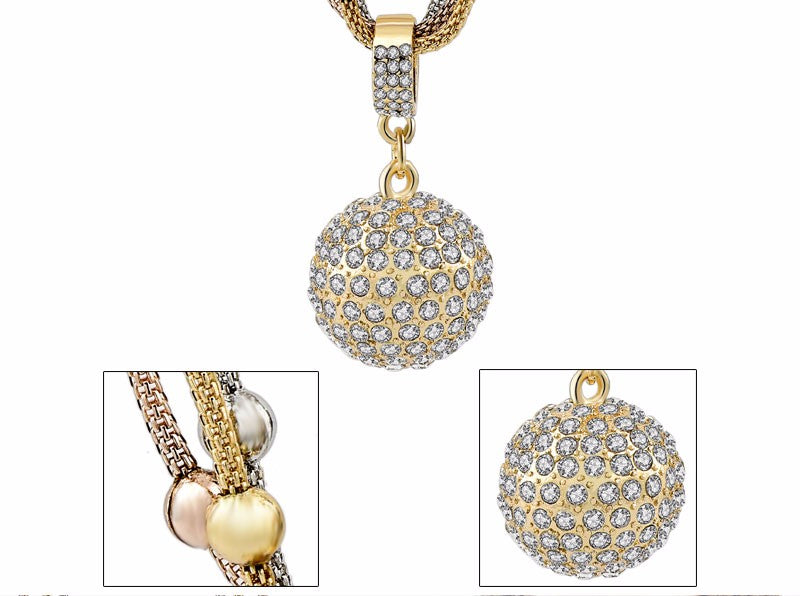 Rhinestone Pendant Necklace