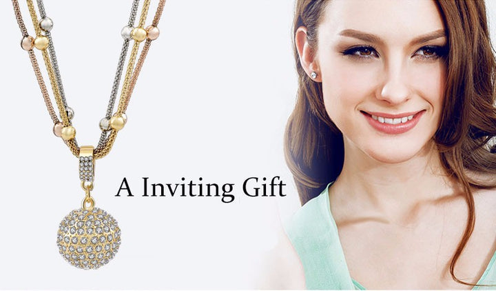 Rhinestone Pendant Necklace