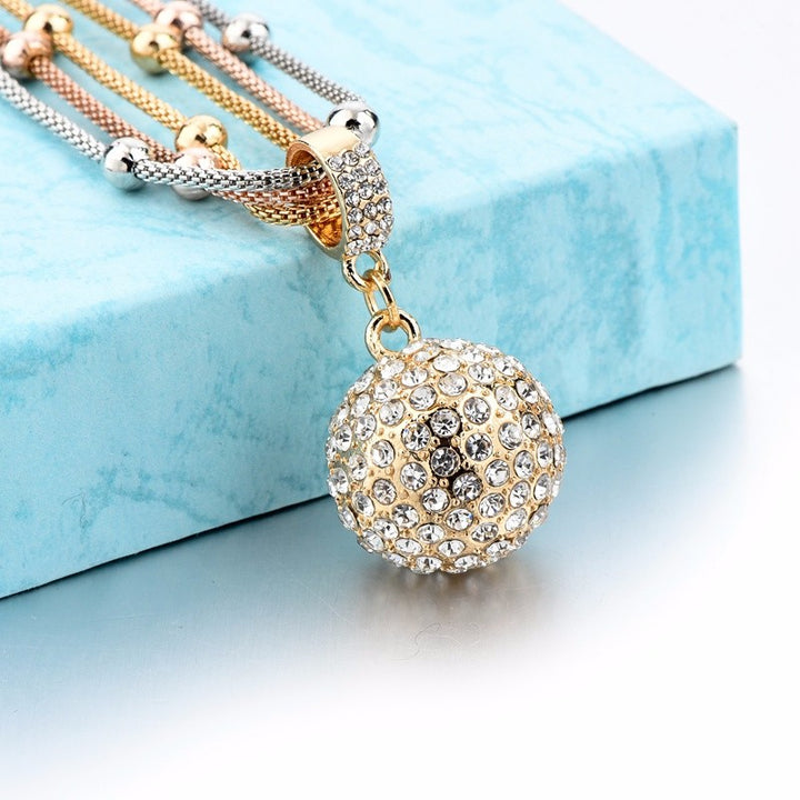 Rhinestone Pendant Necklace