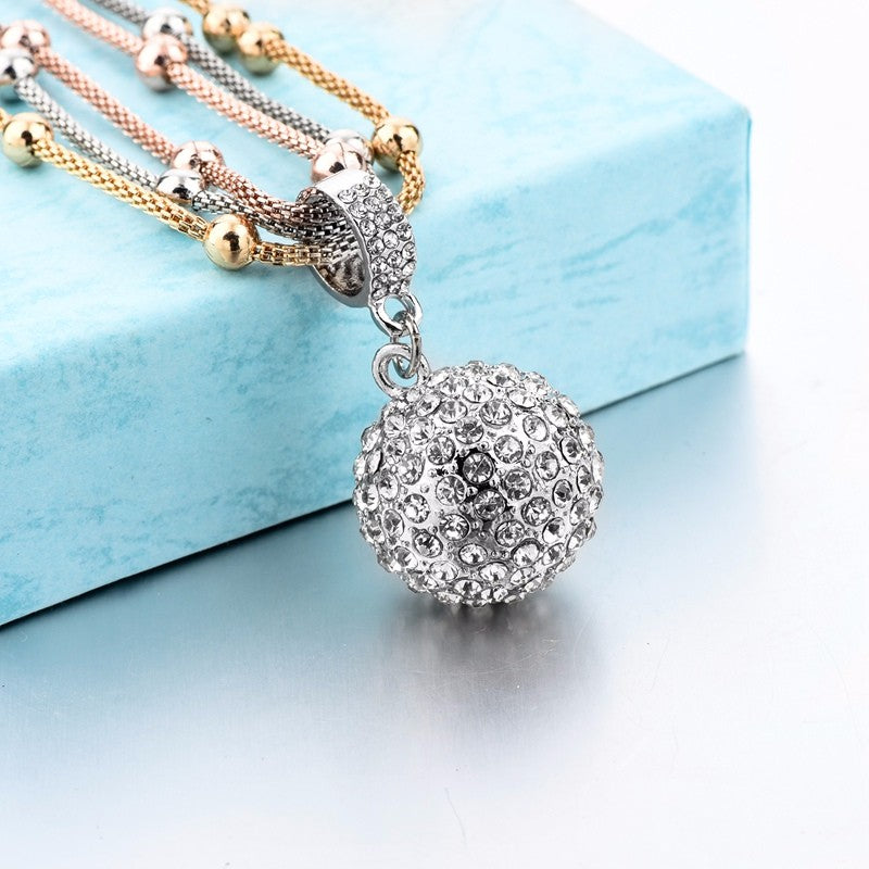 Rhinestone Pendant Necklace