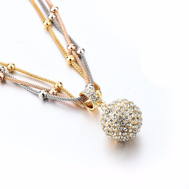 Rhinestone Pendant Necklace