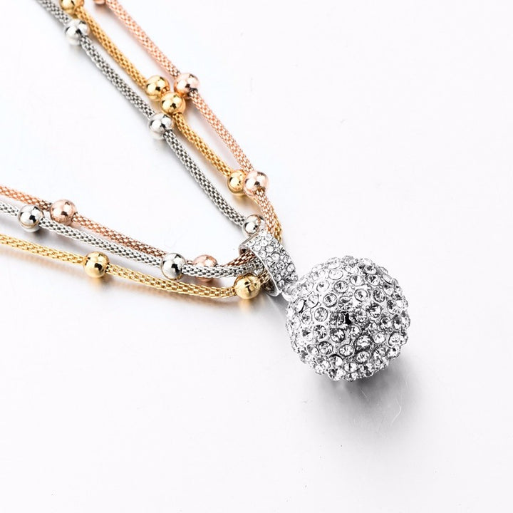 Rhinestone Pendant Necklace