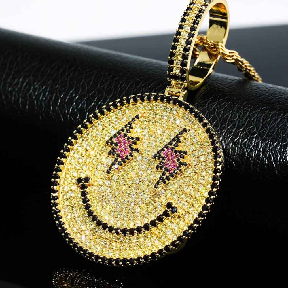 Hip-hop Smiling Face Emoji Pendant
