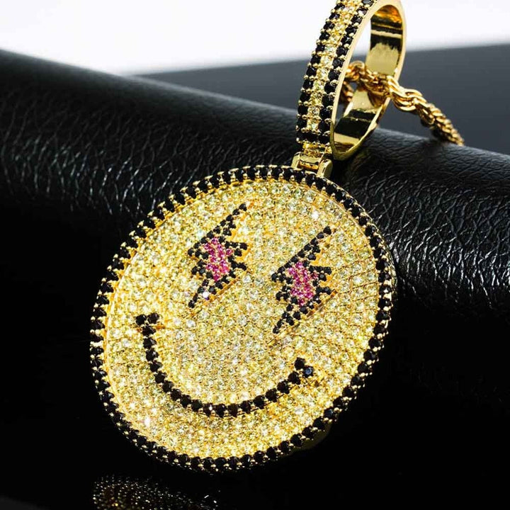 Hip-hop Smiling Face Emoji Pendant
