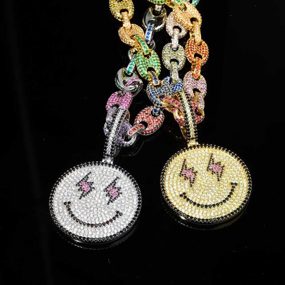 Hip-hop Smiling Face Emoji Pendant