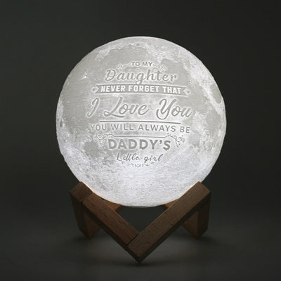 Custom 3D Photo Moon Lamp For Mom -FCC Certified