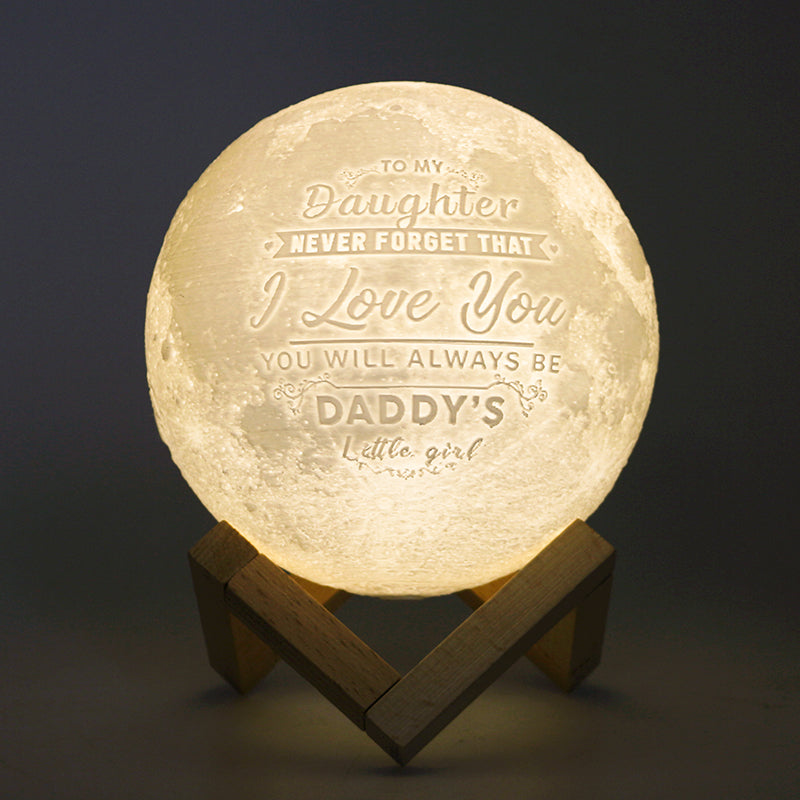 Custom 3D Photo Moon Lamp For Mom -FCC Certified