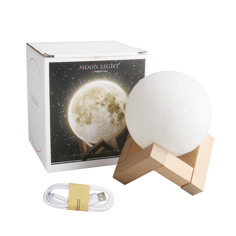 Custom 3D Photo Moon Lamp For Mom -FCC Certified