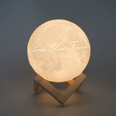 Custom 3D Photo Moon Lamp For Mom -FCC Certified