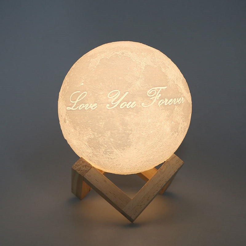 Custom 3D Photo Moon Lamp For Mom -FCC Certified