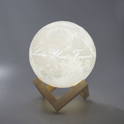 Custom 3D Photo Moon Lamp For Mom -FCC Certified