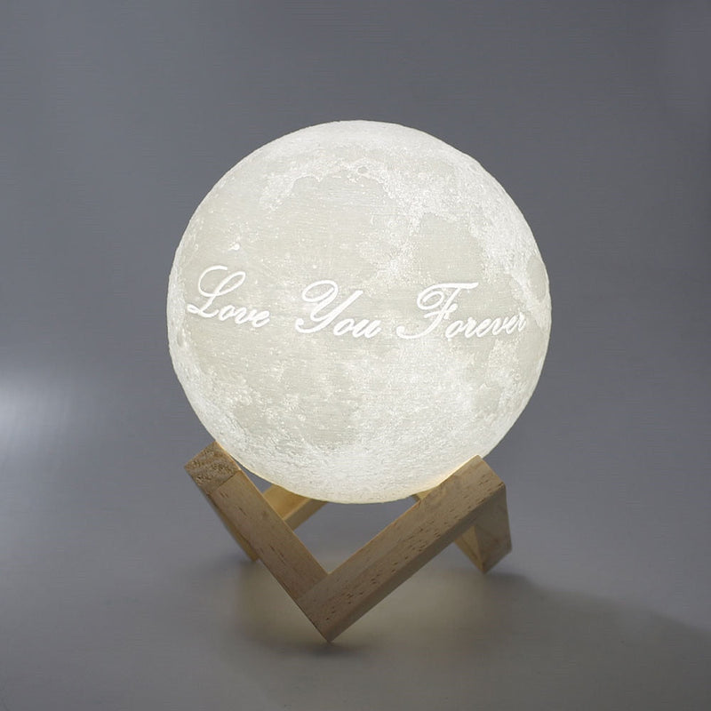 Custom 3D Photo Moon Lamp For Mom -FCC Certified