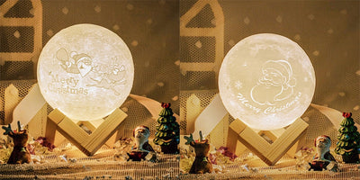 Custom 3D Photo Moon Lamp For Mom -FCC Certified