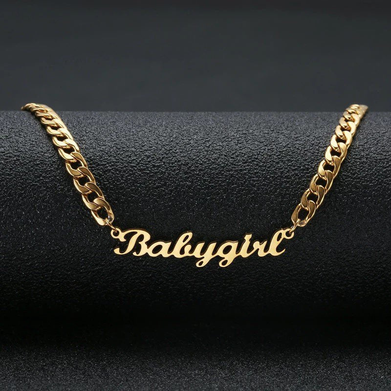 18K Gold Plated Personalized Name Necklace