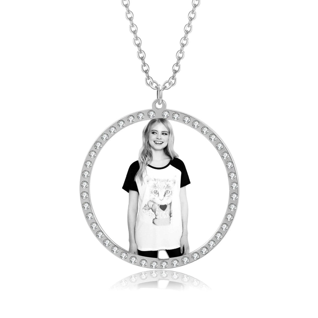 Personalized Photo Medallion Necklace