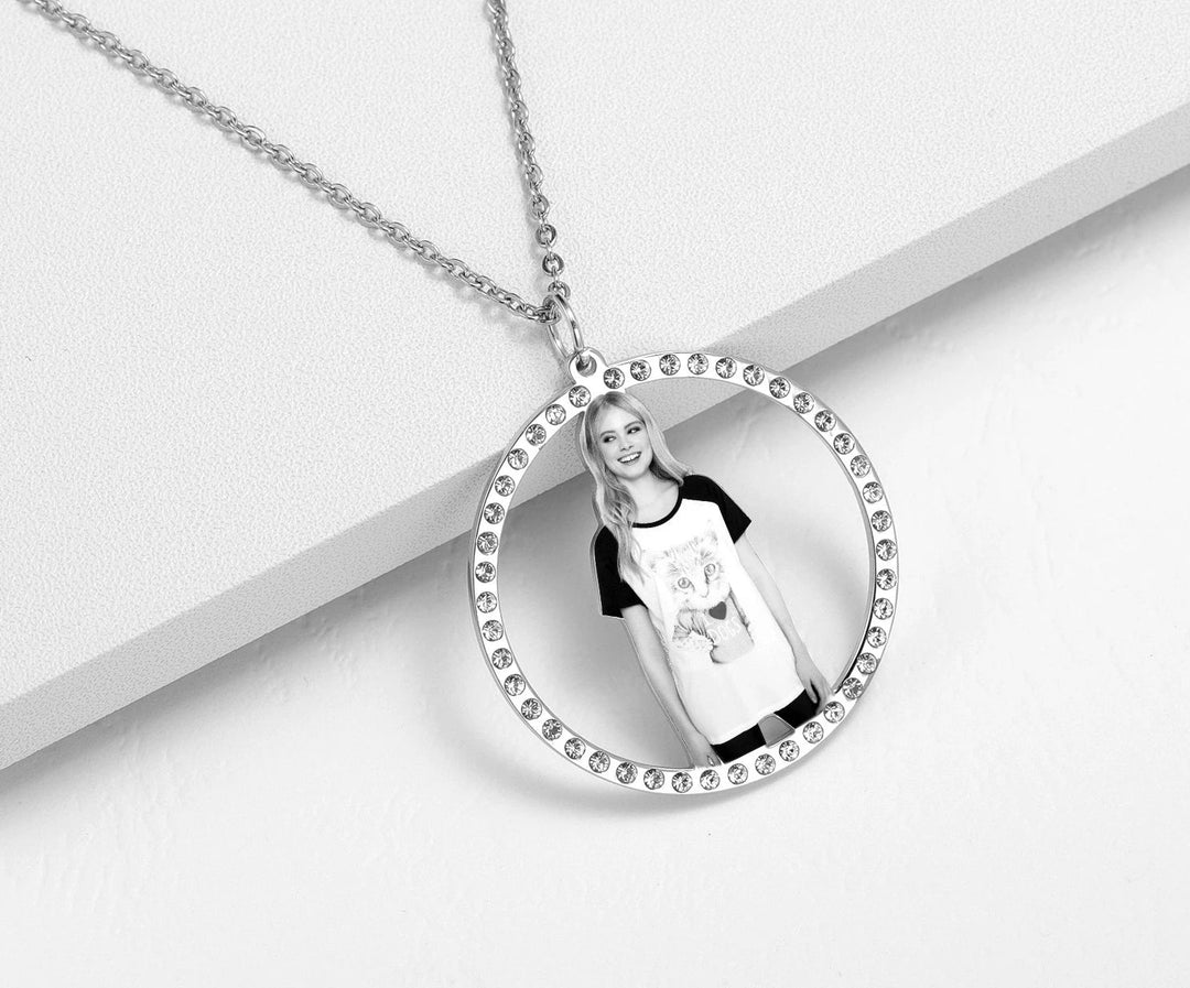 Personalized Photo Medallion Necklace