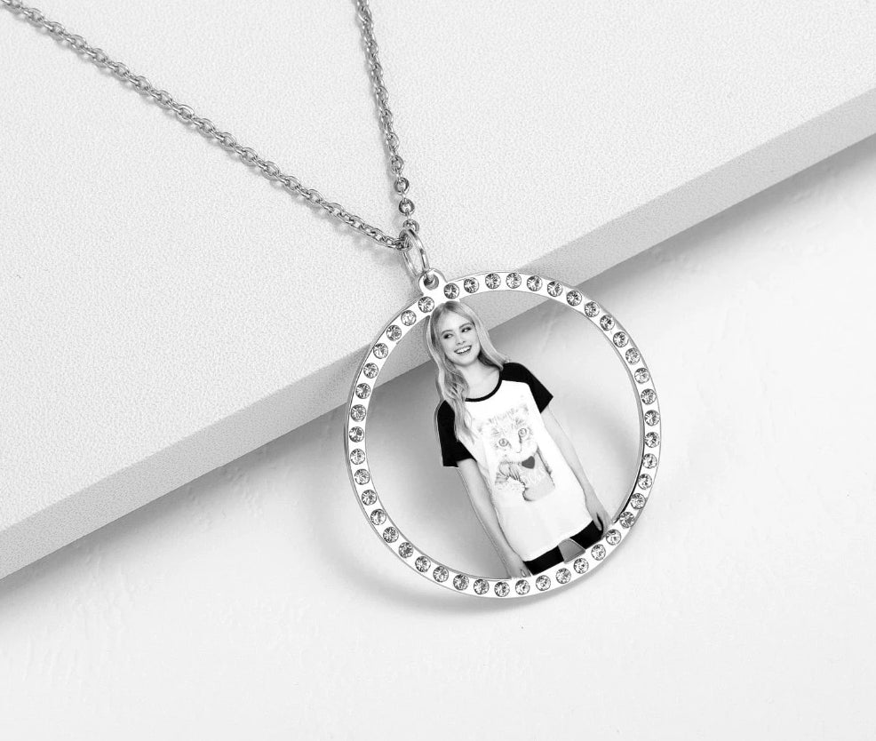 Personalized Photo Medallion Necklace