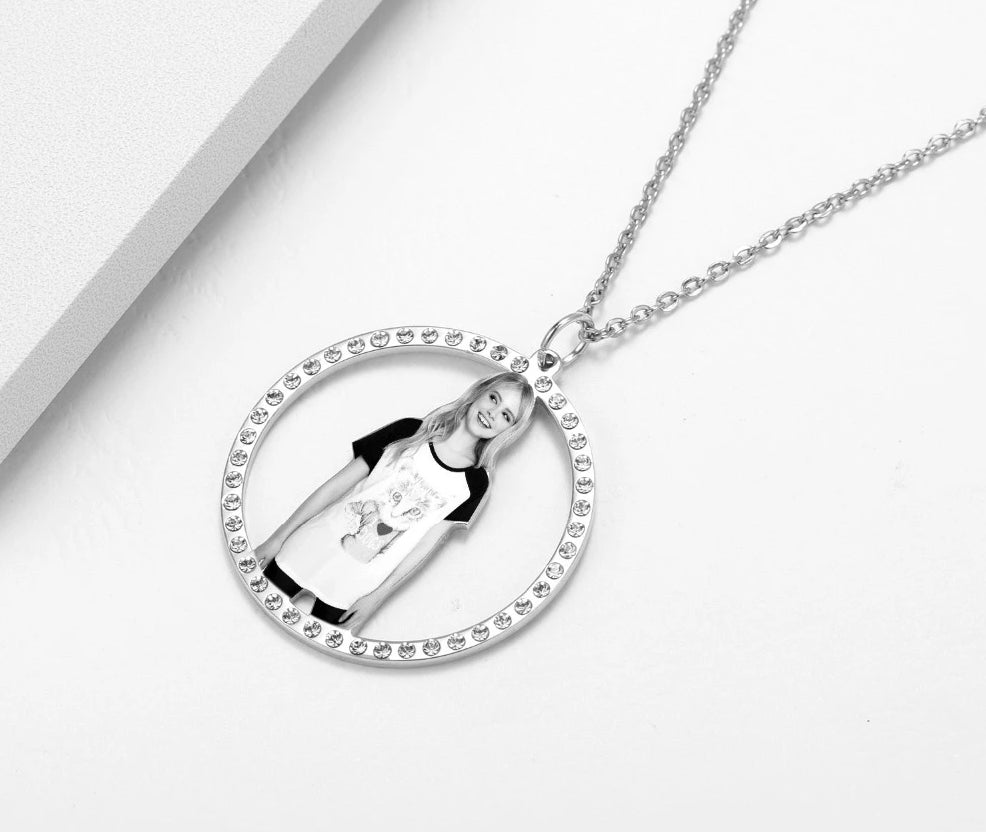 Personalized Photo Medallion Necklace