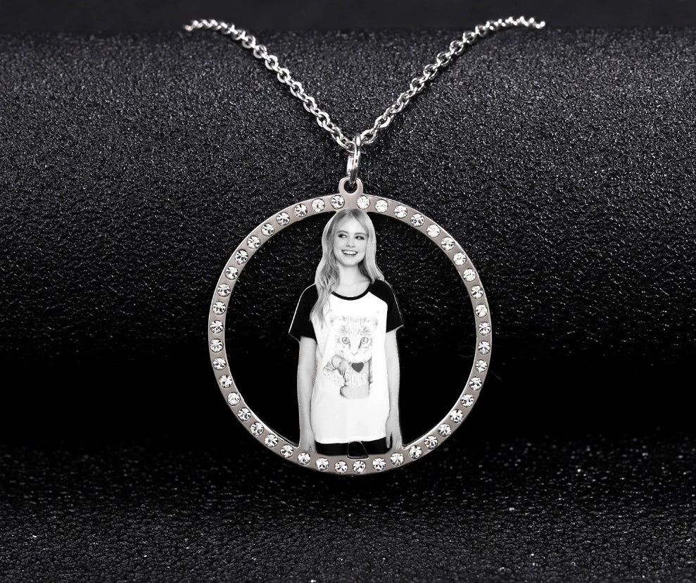 Personalized Photo Medallion Necklace