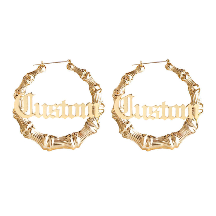Bamboo Hoop Earrings