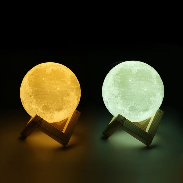 Custom 3D Photo Moon Lamp For Mom -FCC Certified